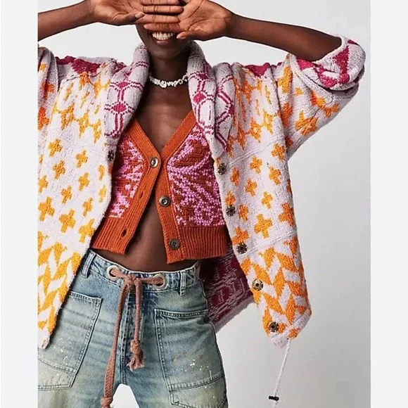 Free People Bright Optimistic Cardi - Picture 3 of 8